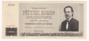 Czechoslovakia 5000 Korun 1945
