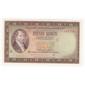 Czechoslovakia 500 Korun 1946