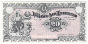 Ecuador 20 Sucres 1920