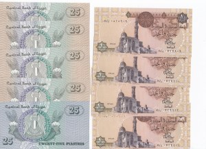 Group of Banknotes: Egypt (21)