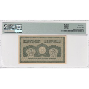 Estonia 3 Marka 1919 - PMG 64 Choice Uncirculated