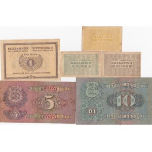 Group of Estonian Banknotes (6)