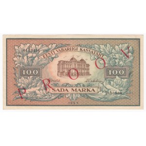 Estonia 100 Marka 1923 - SPECIMEN