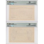 Estonia 1000 Marka 1927 - BACK & FRONT SPECIMEN - PMG 53 About Uncirculated & 63 Choice Uncirculated (2)