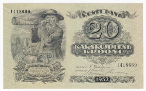 Estonia 20 Krooni 1932