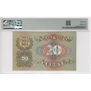 Estonia 20 Krooni 1932 - PMG 58 Choice About Unc