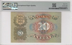 Estonia 20 Krooni 1932 - PMG 65 EPQ Gem Uncirculated