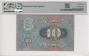 Estonia 10 Krooni 1937 - PMG 64 EPQ Choice Uncirculated