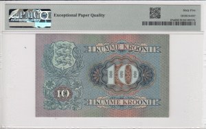 Estonia 10 Krooni 1937 - PMG 65 EPQ Gem Uncirculated