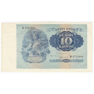 Estonia 10 Krooni 1940