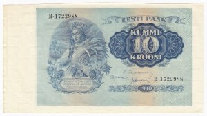 Estonia 10 Krooni 1940