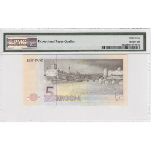 Estonia 5 Krooni 1991 (ND 1992) - PMG 67 EPQ Superb Gem Unc