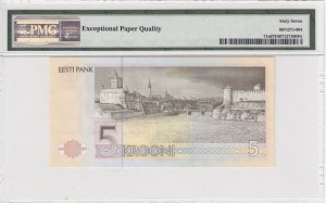 Estonia 5 Krooni 1991 (ND 1992) - PMG 67 EPQ Superb Gem Unc