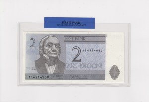 Estonia 2 Krooni 1992 - Uncirculated Banknote