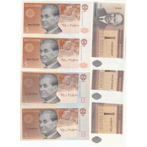 Group of Estonian Banknotes (18)
