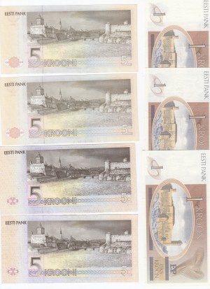 Group of Estonian Banknotes (18)