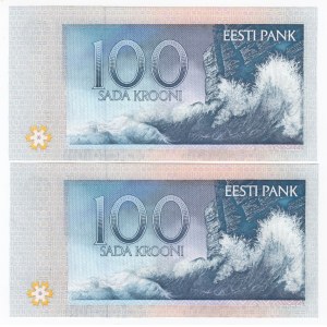 Estonia 100 Krooni 1994 - Consecutive numbers (2)