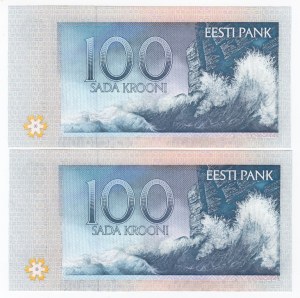 Estonia 100 Krooni 1994 - Consecutive numbers (2)