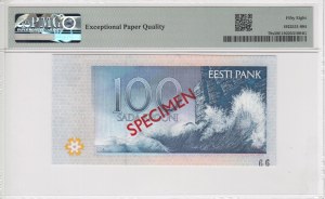 Estonia 100 Krooni 1994-95 - SPECIMEN - PMG 58 EPQ Choice About Unc