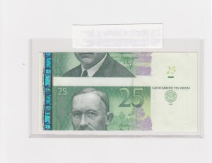 Estonia 25 Krooni 2002 - Cutting error - Replacement