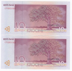 Estonia 10 Krooni 2006 - Consecutive numbers (2)