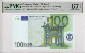 Finland 100 Euro 2002 - PMG 67 EPQ Superb Gem Unc
