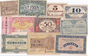 Group of France Banknotes (11)