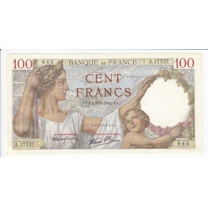 France 100 Francs 1941