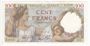 France 100 Francs 1941