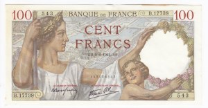 France 100 Francs 1941