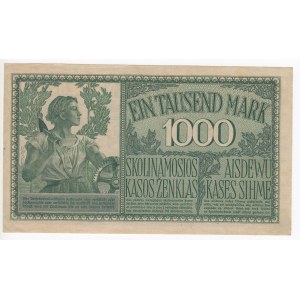 Germany (Occupation of Lithuania WWI, Kowno) 1000 Mark 1918