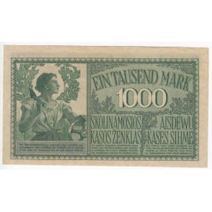 Germany (Occupation of Lithuania WWI, Kowno) 1000 Mark 1918