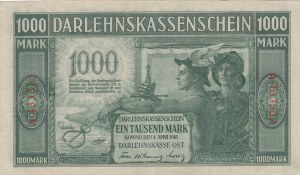 Germany (Occupation of Lithuania WWI, Kowno) 1000 Mark 1918