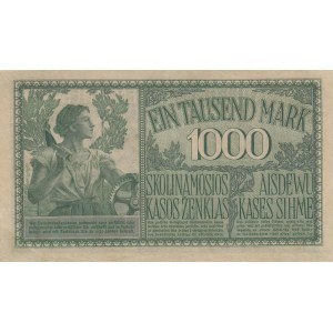 Germany (Occupation of Lithuania WWI, Kowno) 1000 Mark 1918