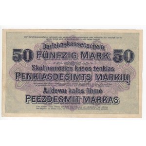Germany (Occupation of Lithuania WWI, Kowno) 50 Mark 1918