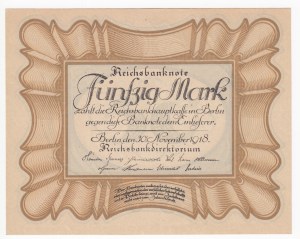 Germany 50 Mark 1918