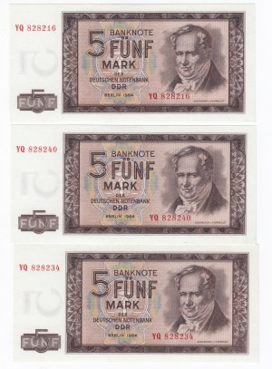Germany (DDR) 5 Mark 1964 (3)