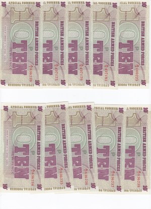 Group of Banknotes: Great Britain, British Armed Forces Special Vouchers (24)
