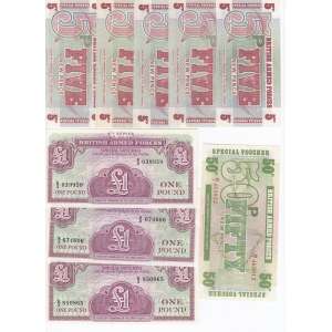 Group of Banknotes: Great Britain, British Armed Forces Special Vouchers (24)