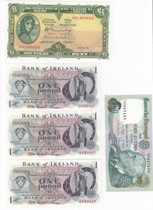 Group of Banknotes: Spain, Northern Ireland, Ireland, Belgium, Italy, Portugal, Greece (18)