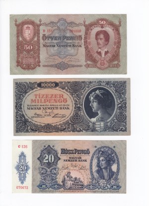 Group of Banknotes: Hungary (12)
