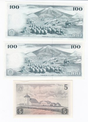 Group of Banknotes: Iceland (3)