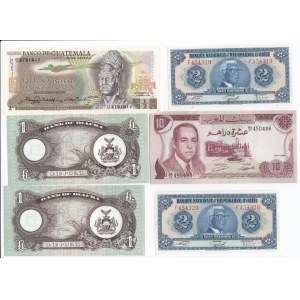Group of Banknotes: Biafra, Honduras, Israel, Guatemala, Haiti, Morocco, East Caribbean States (12)