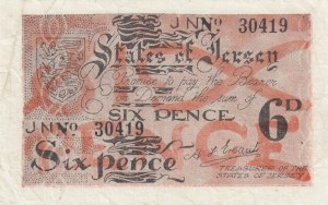 Jersey 6 Pence 1941
