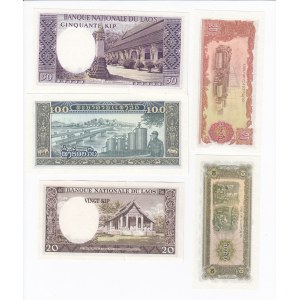 Group of Banknotes: Laos (10)