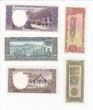 Group of Banknotes: Laos (10)