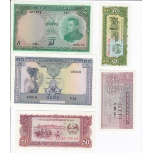 Group of Banknotes: Laos (10)