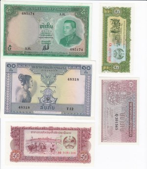 Group of Banknotes: Laos (10)