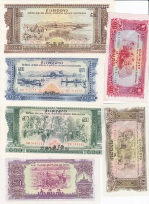 Group of Banknotes: Laos (6)