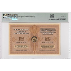 Latvia (Government Currency Note) 25 Rubli 1919 - PMG 64 EPQ Choice Uncirculated
